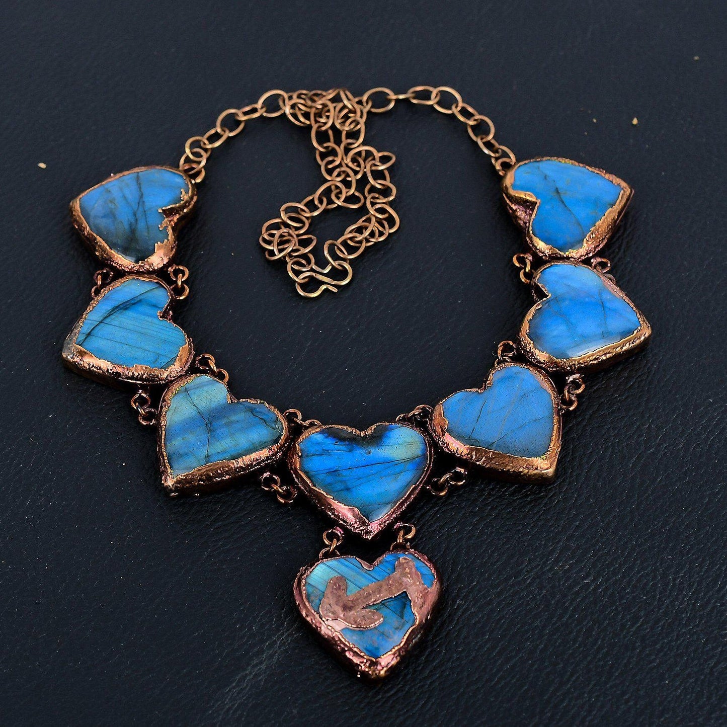 Blue Labradorite Gemstone Necklace