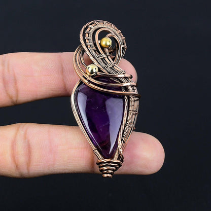 Purple Amethyst Gemstone Pendant