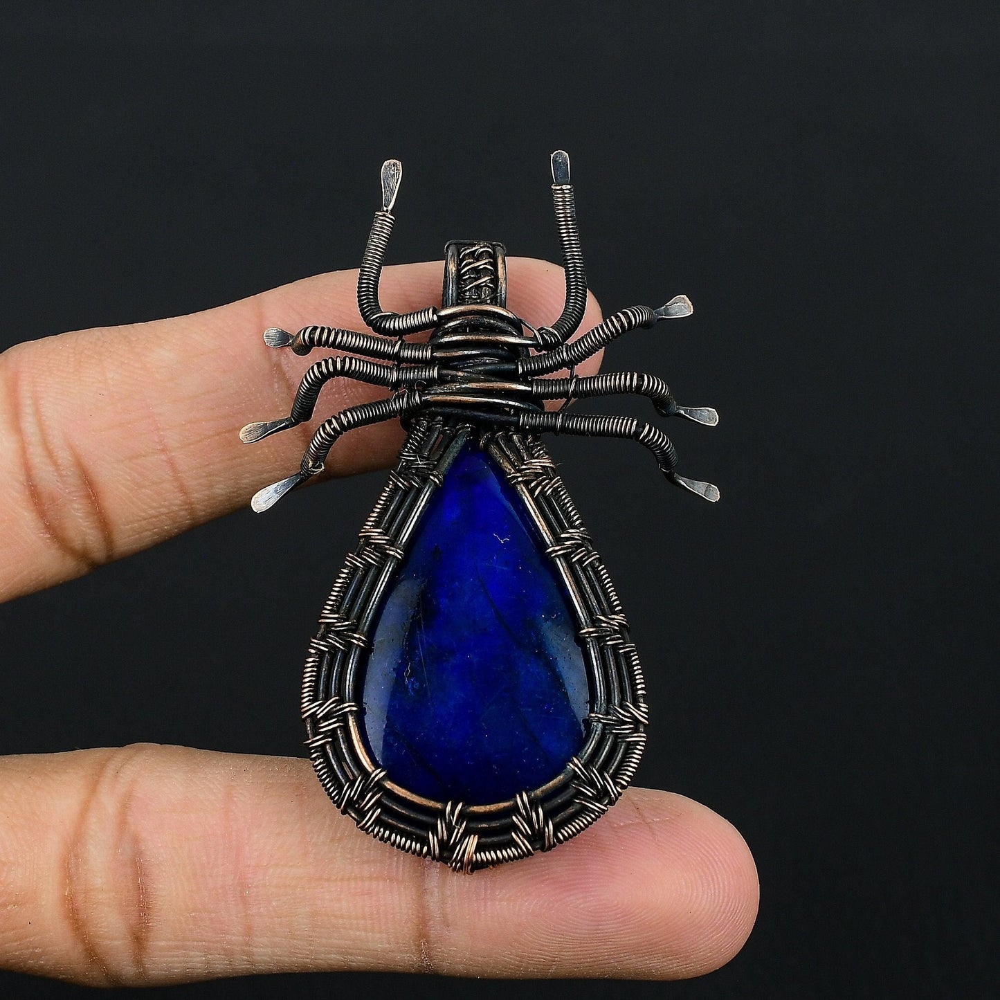 Blue Labradorite Gemstone Pendant
