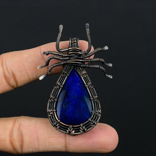 Blue Labradorite Gemstone Pendant