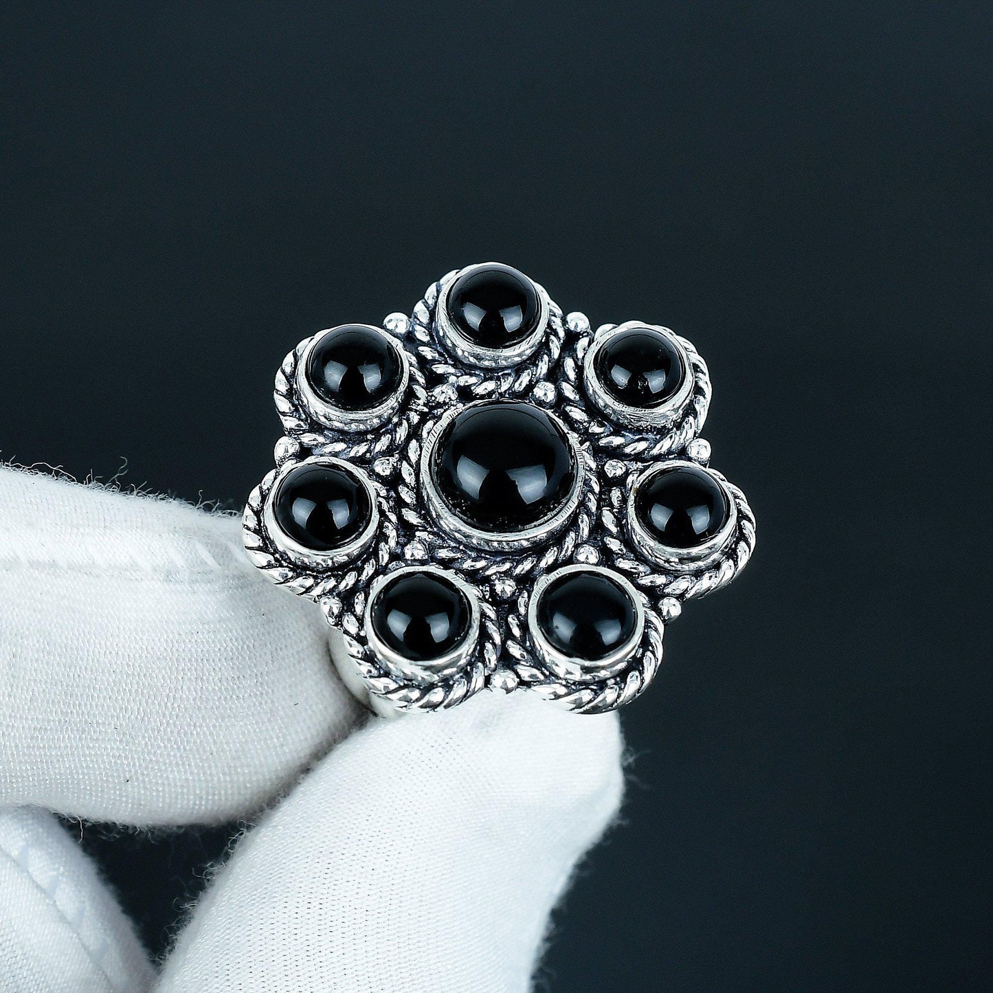 Black Onyx 925 Sterling Silver Ring