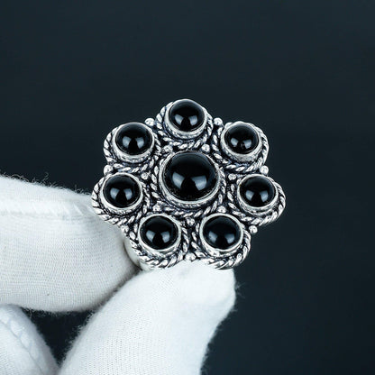 Black Onyx 925 Sterling Silver Ring