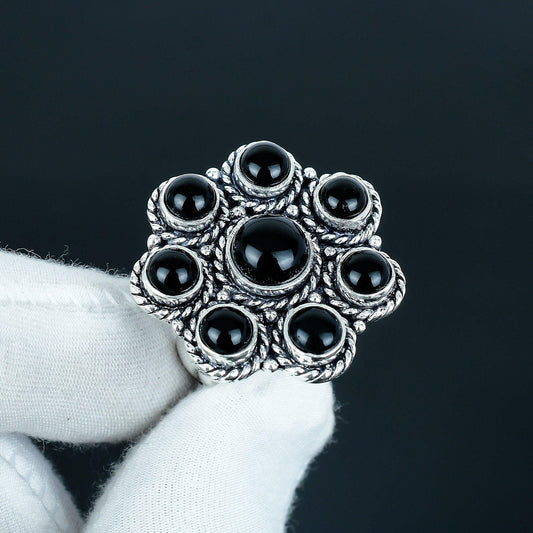 Black Onyx 925 Sterling Silver Ring