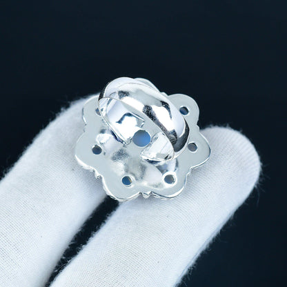 Milky White Opal Gemstone Ring