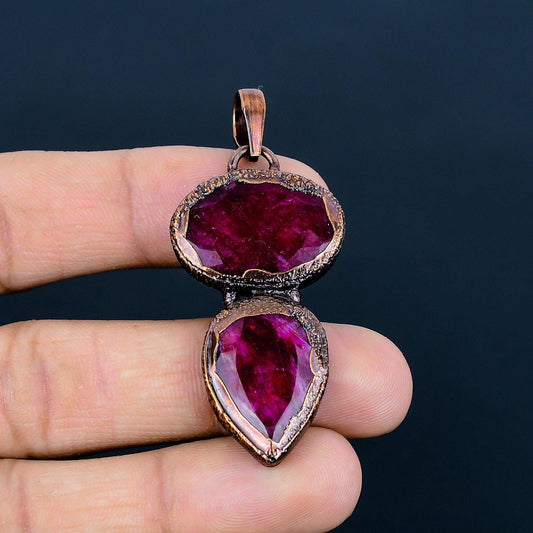 Red Ruby Gemstone Pendant