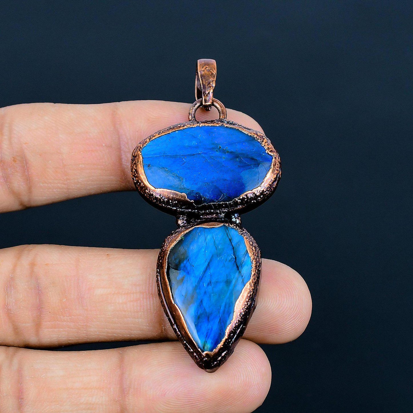 Blue Labradorite Gemstone Pendant