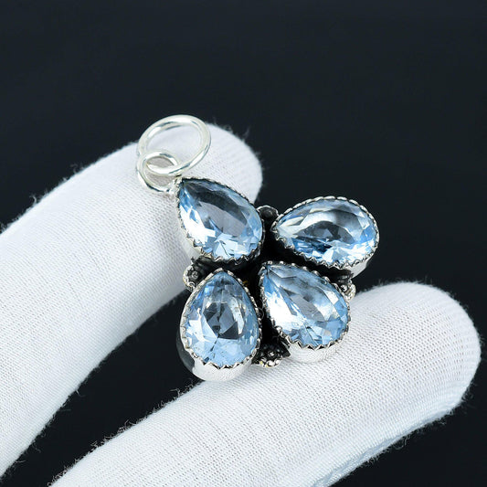 Aquamarine Teardrop Pendant