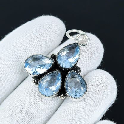 Aquamarine Teardrop Pendant