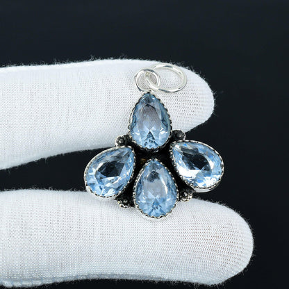 Aquamarine Teardrop Pendant