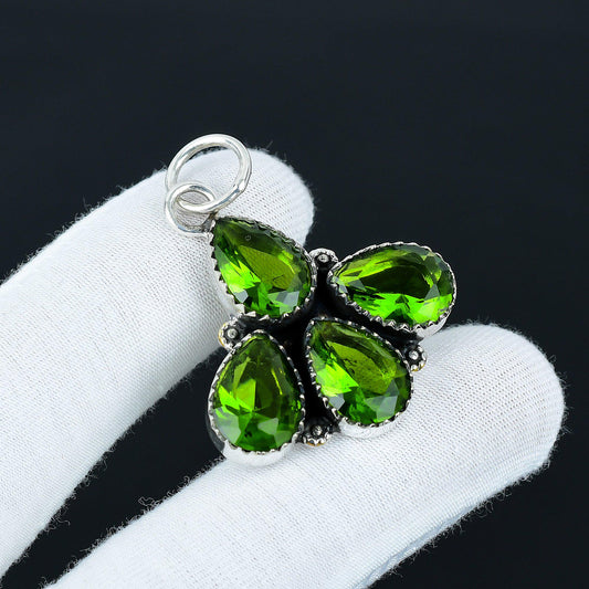 Green Peridot Gemstone Pendant