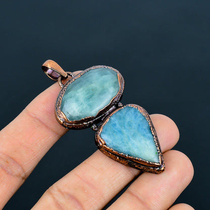 Blue Aquamarine Gemstone Pendant