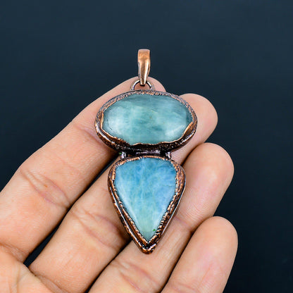 Blue Aquamarine Gemstone Pendant