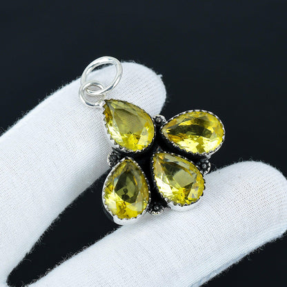 Yellow Citrine Gemstone Pendant