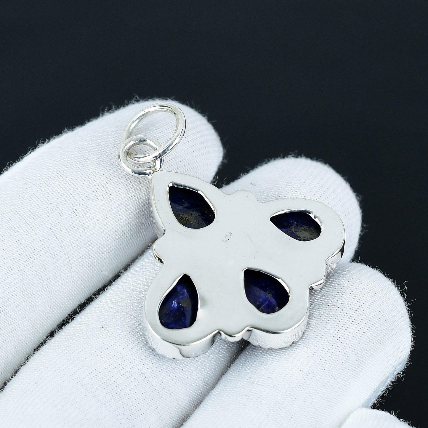 Blue Sapphire Teardrop Pendant