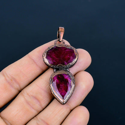 Red Ruby Gemstone Pendant