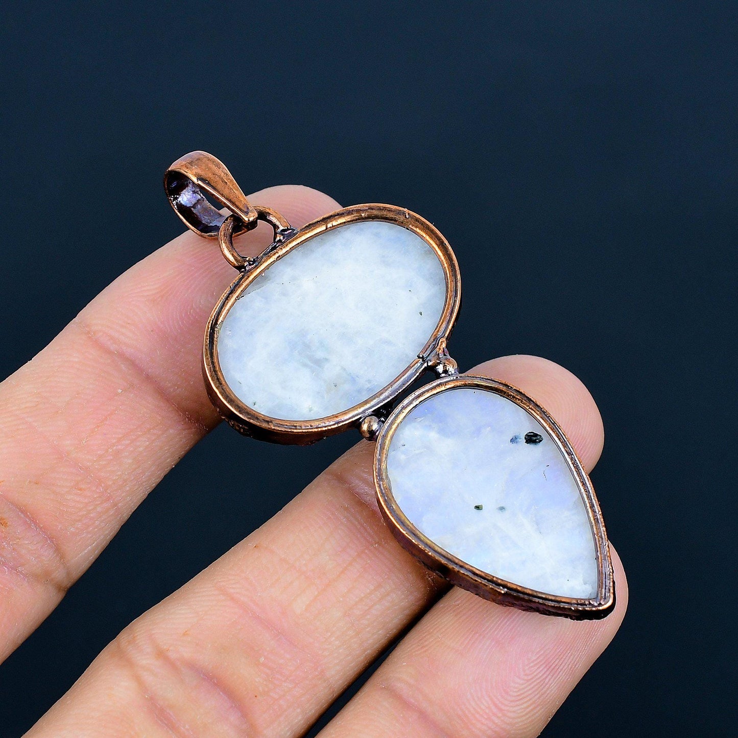 Rainbow Moonstone Gemstone Pendant