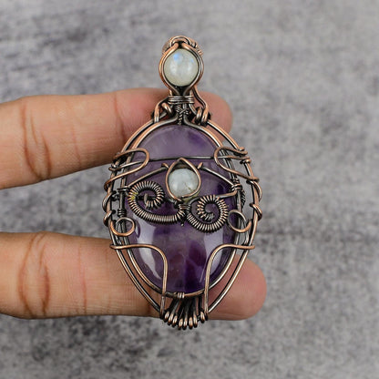 Purple Amethyst Gemstone Pendant