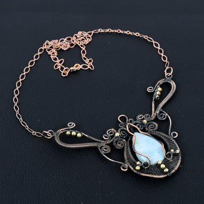 Blue Larimar Gemstone Necklace