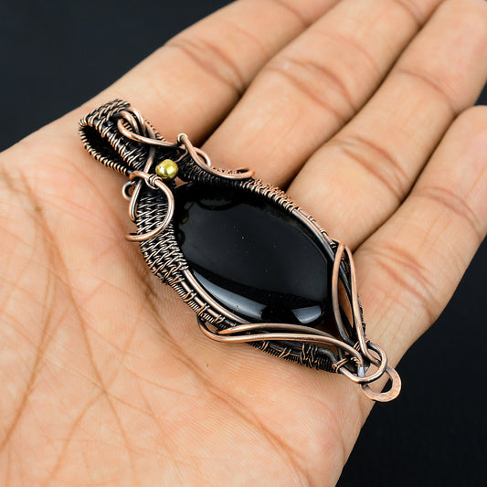 Black Onyx Gemstone Pendant