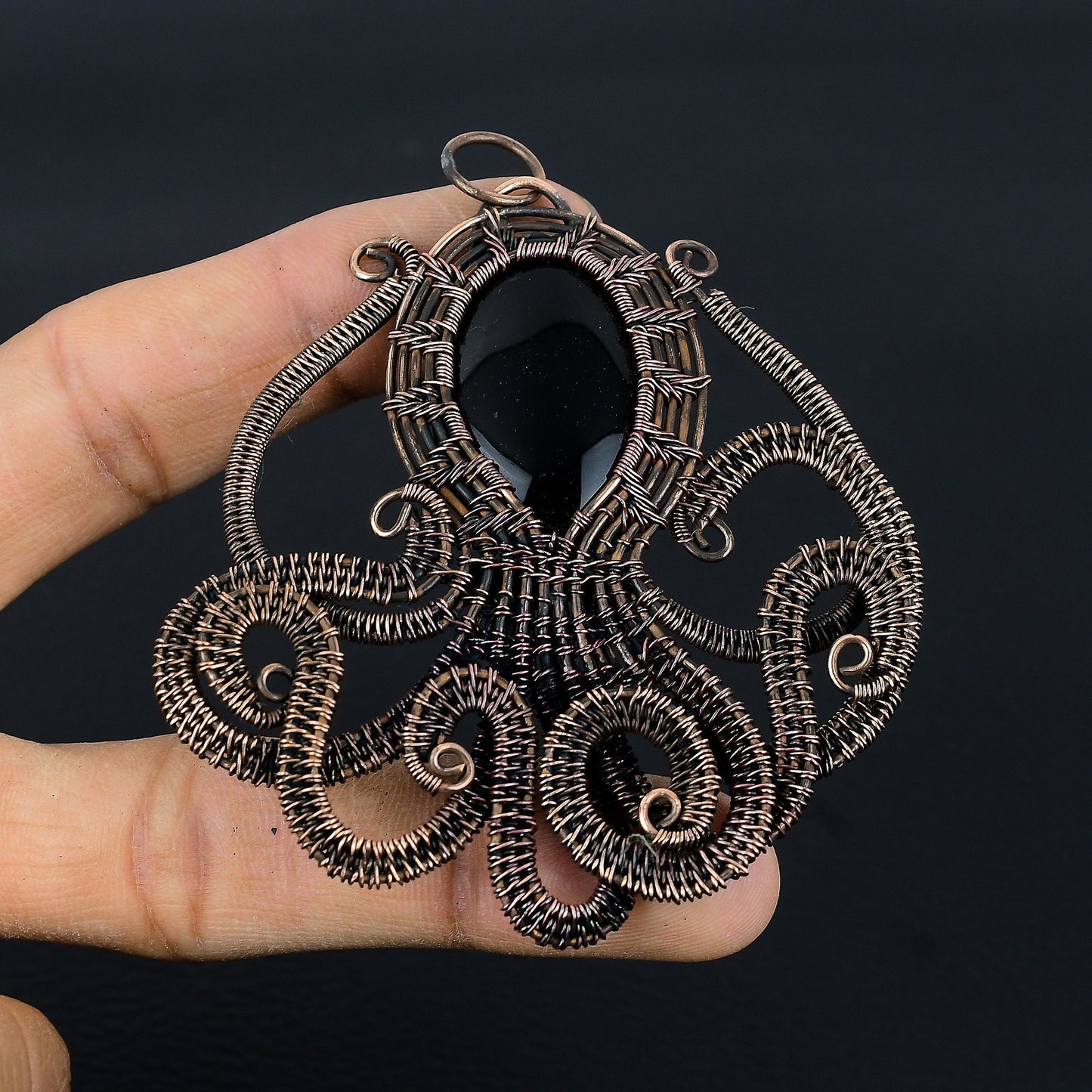 Black Onyx Gemstone Pendant