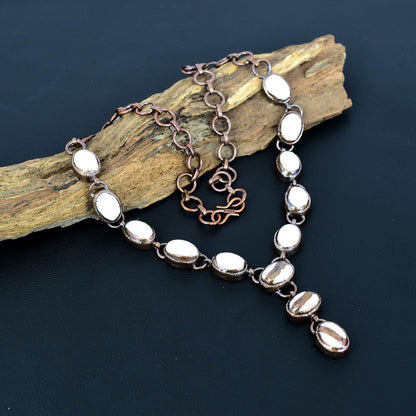 White Coral Gemstone Necklace