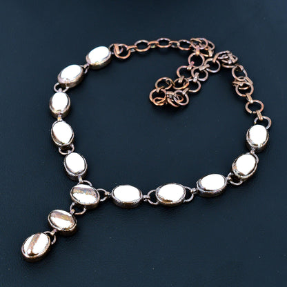 White Coral Gemstone Necklace