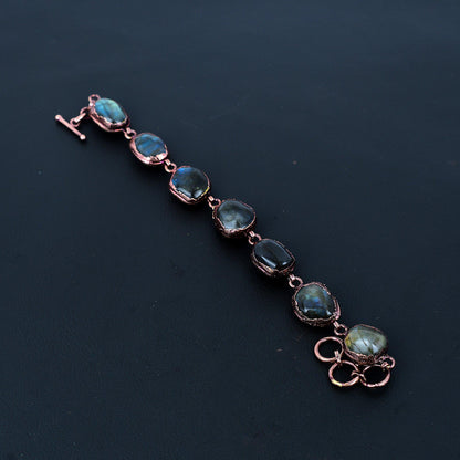 Blue Labradorite Gemstone Bracelet