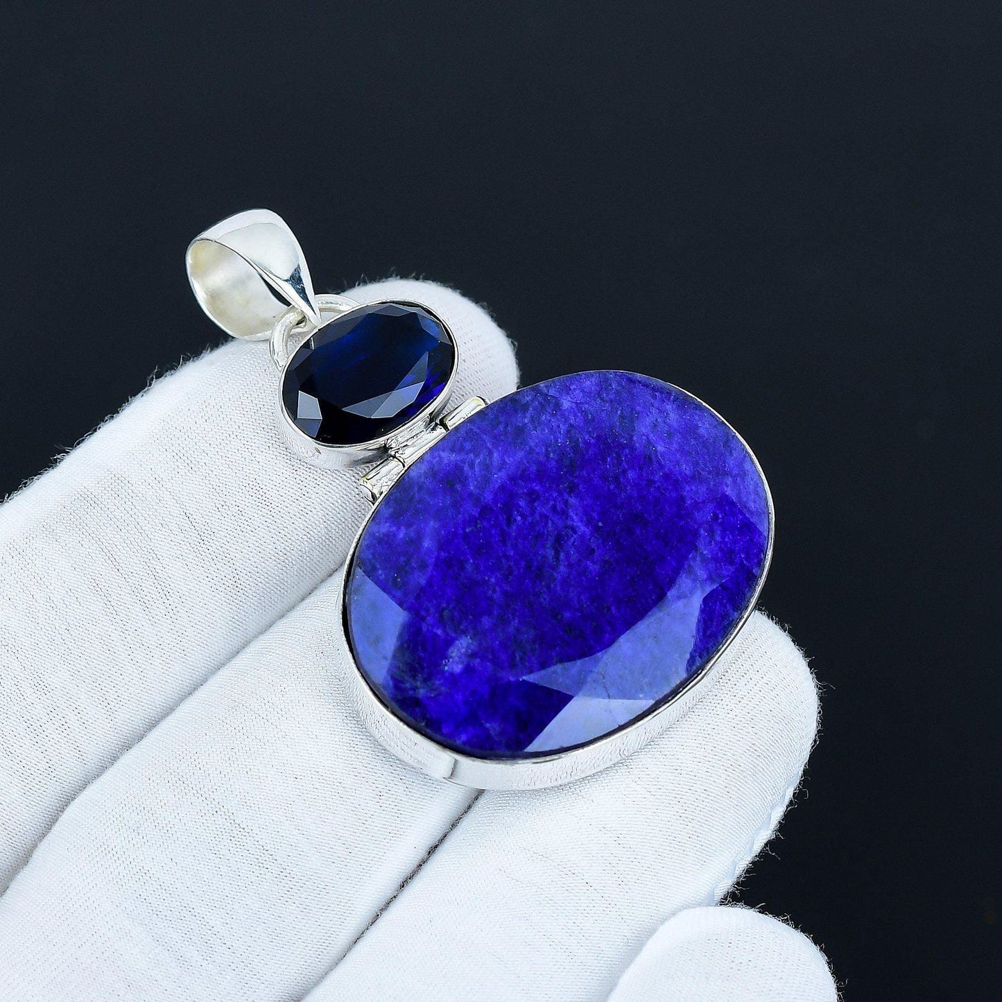Blue Sapphire Gemstone Pendant