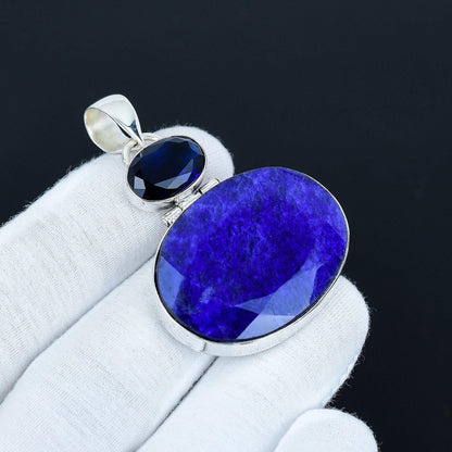 Blue Sapphire Gemstone Pendant