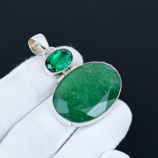 Green Emerald Gemstone Pendant