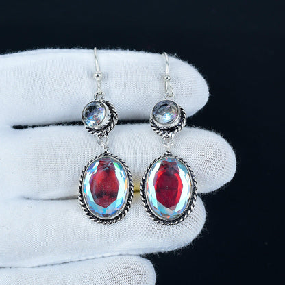 Mystic Topaz Dangle Earrings