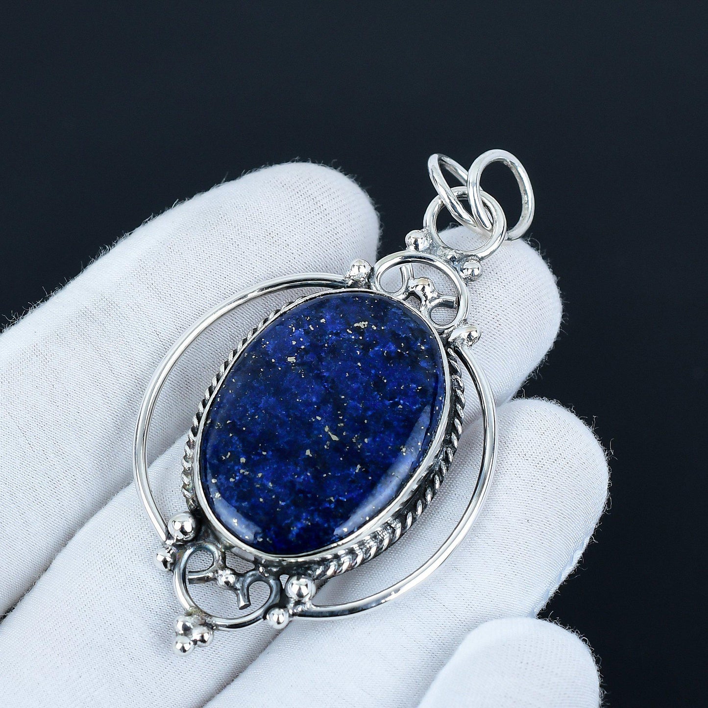 Blue Lapis Lazuli Gemstone Pendant