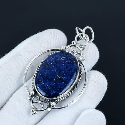 Blue Lapis Lazuli Gemstone Pendant