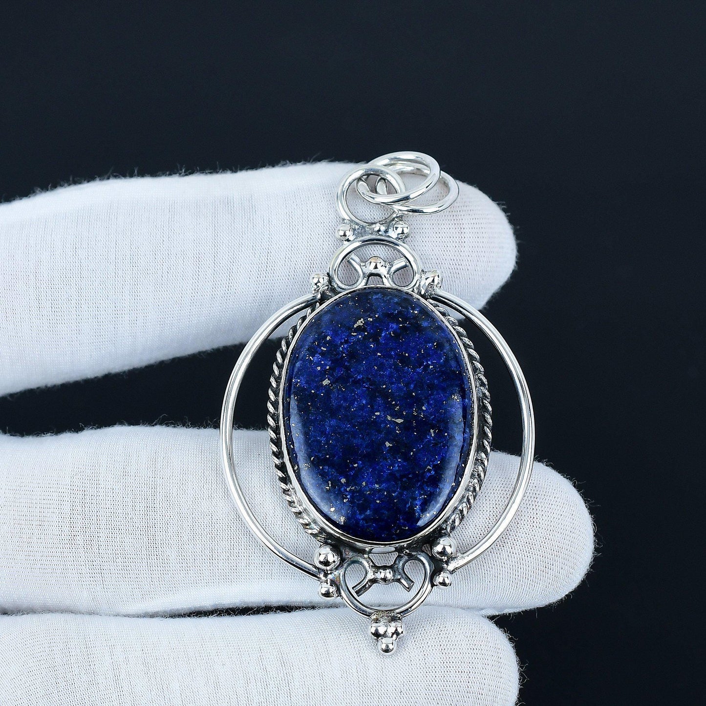 Blue Lapis Lazuli Gemstone Pendant