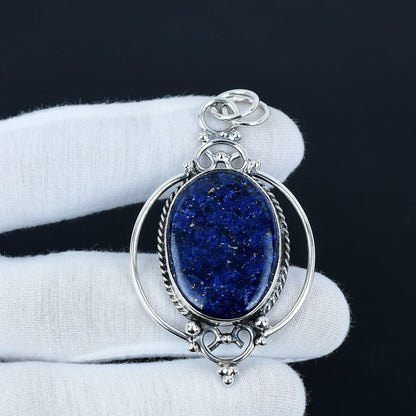 Blue Lapis Lazuli Gemstone Pendant