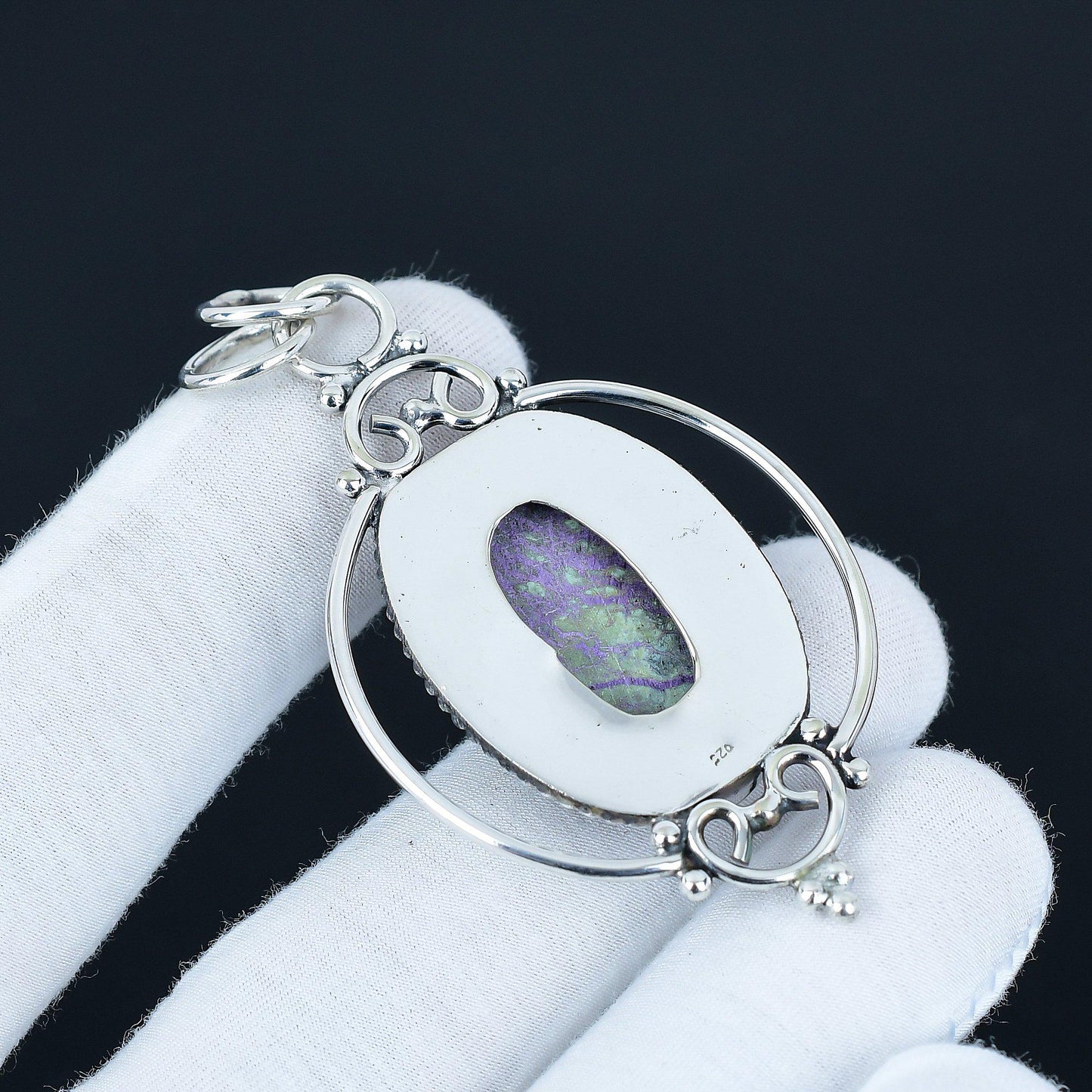 Purple Purpurite Gemstone Pendant
