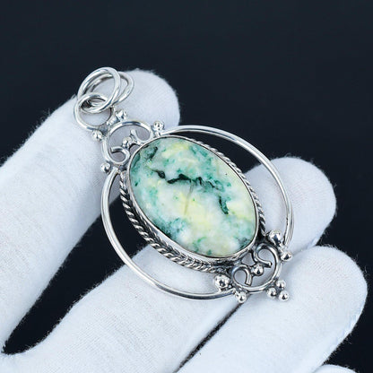 Green Mariposite Gemstone Pendant