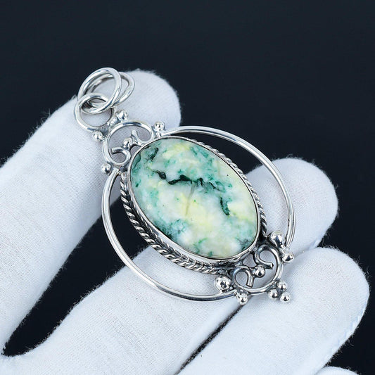 Green Mariposite Gemstone Pendant
