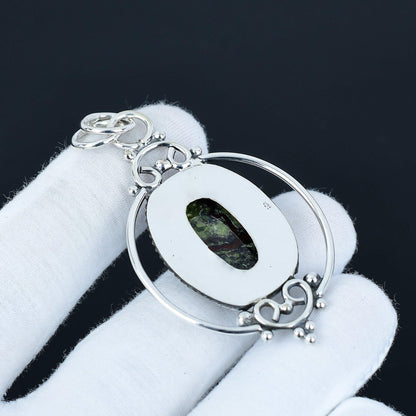 Green Dragon Blood Gemstone Pendant