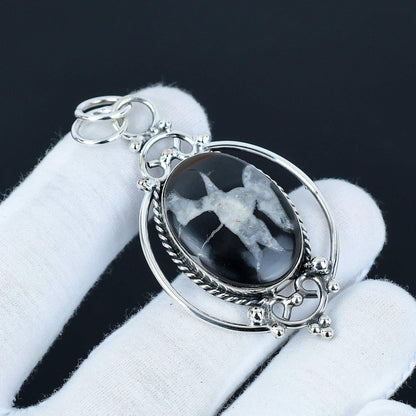 Brown Mud Crack Gemstone Pendant