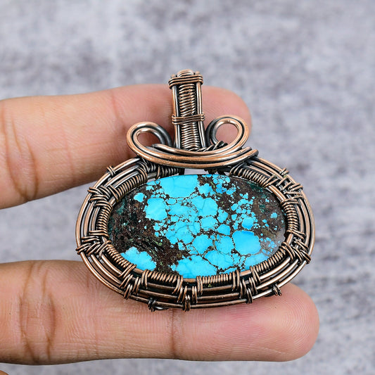 Blue Turquoise Gemstone Pendant