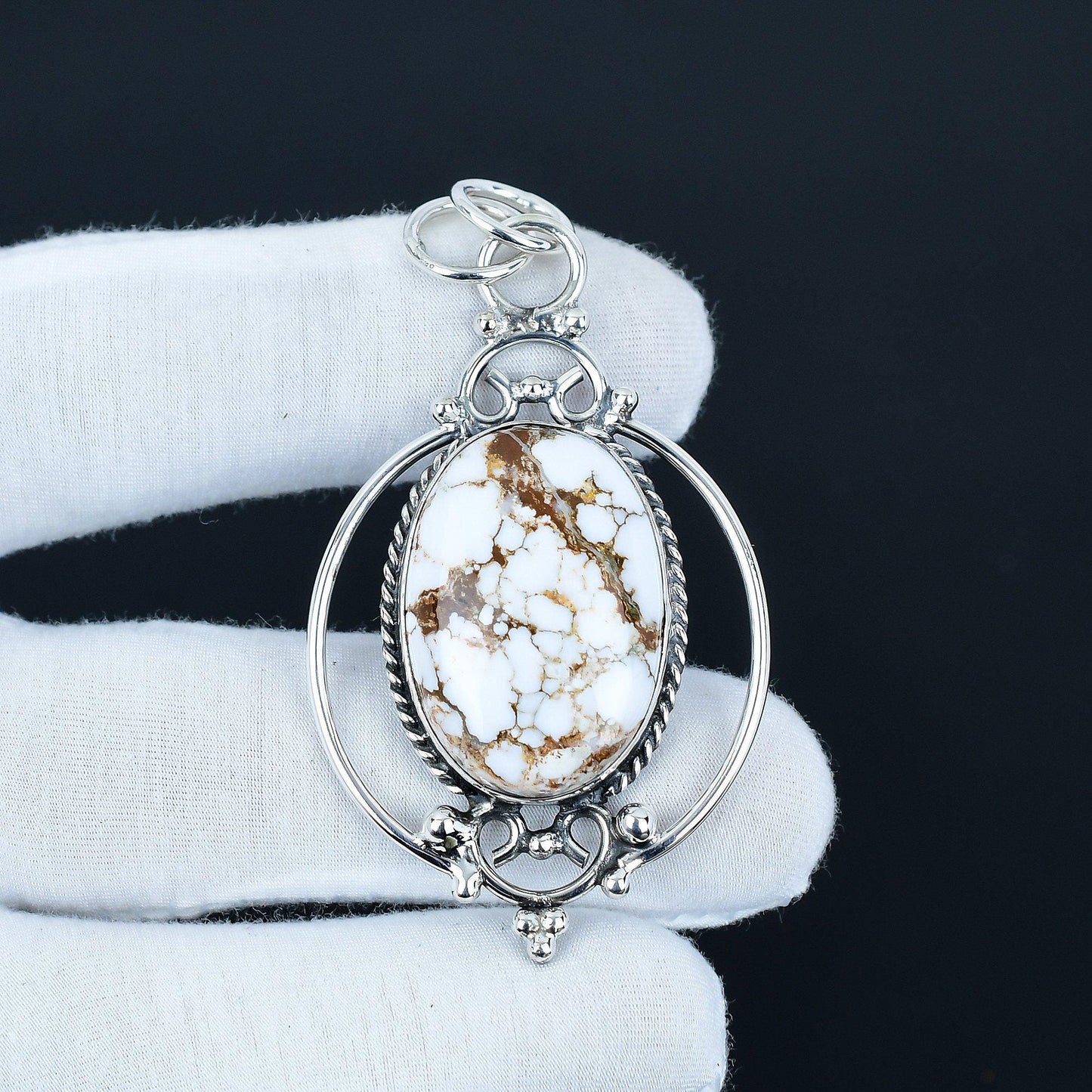 Brown Wild Horse Jasper Pendant