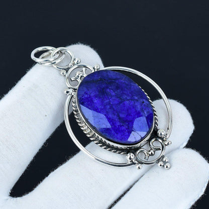 Blue Sapphire Gemstone Pendant