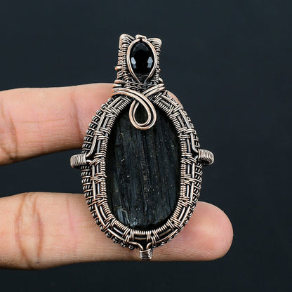 Black Tourmaline Gemstone Pendant