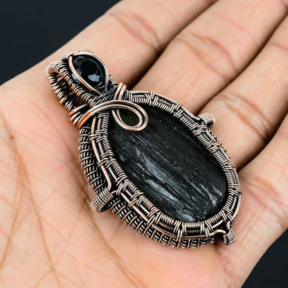Black Tourmaline Gemstone Pendant