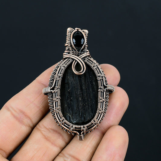 Black Tourmaline Gemstone Pendant