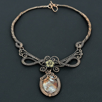 Multicolor Crazy Lace Agate Gemstone Necklace