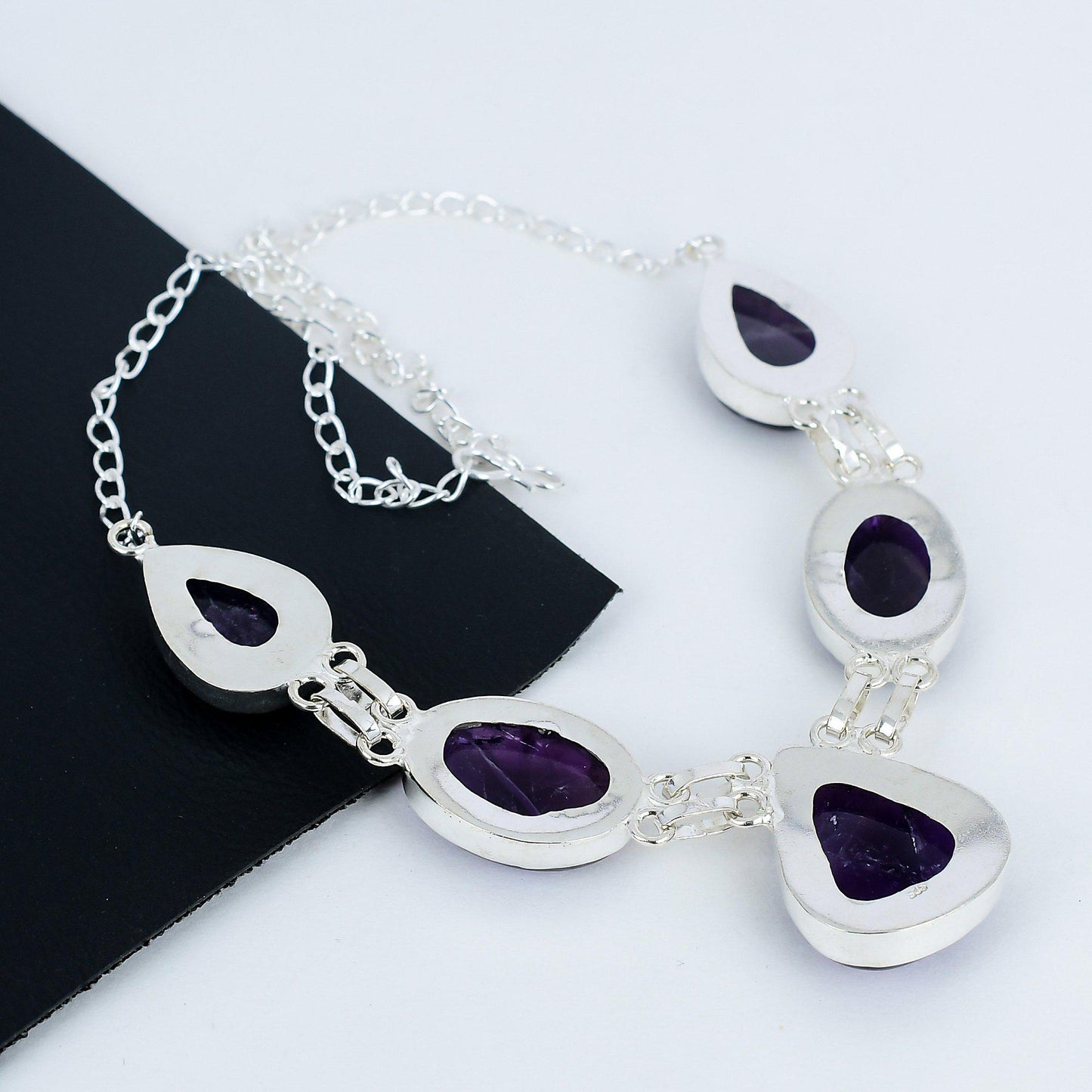 Purple Amethyst Sterling Silver Necklace