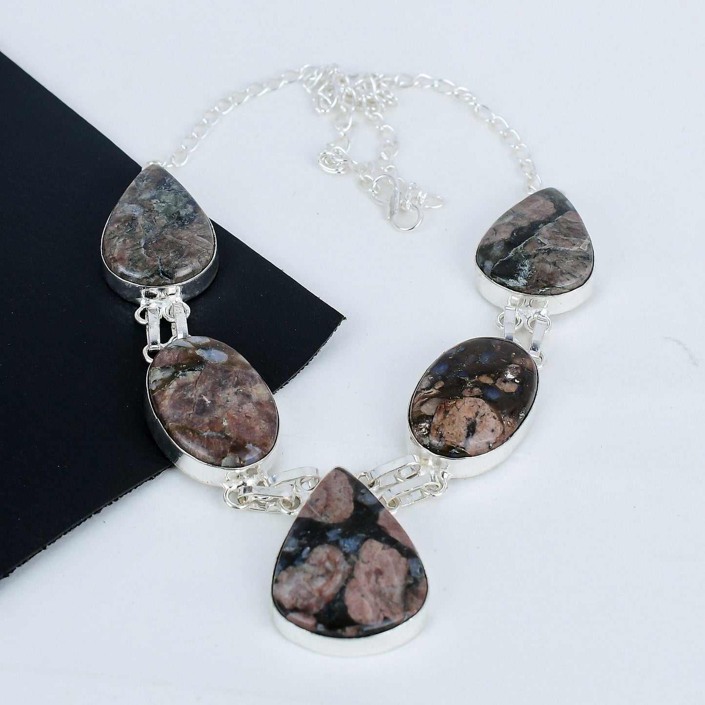 Brown Peanut Obsidian Necklace