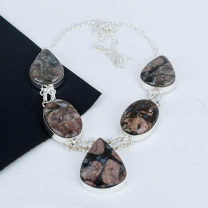 Brown Peanut Obsidian Necklace